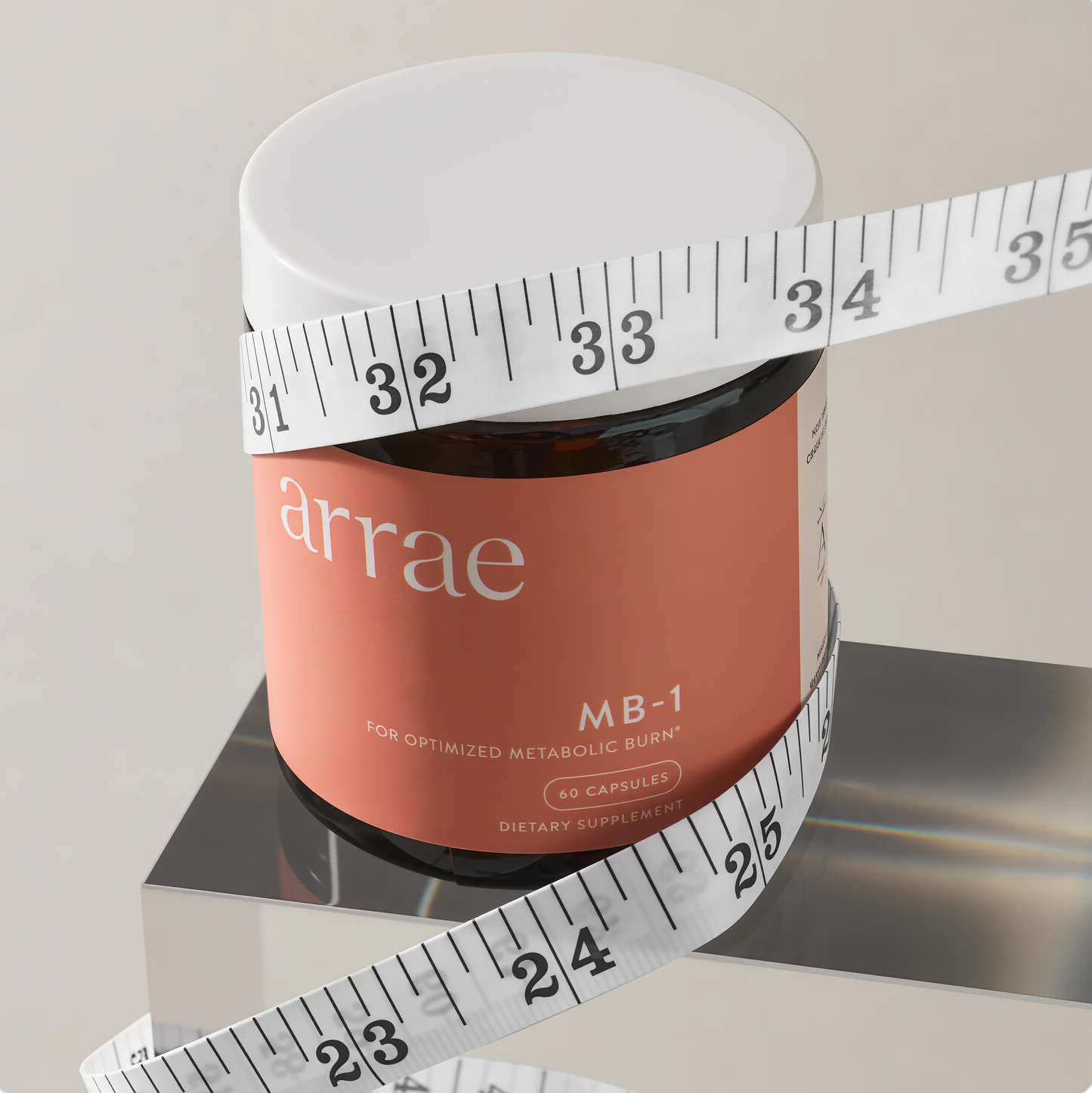 Arrae MB-1, Natural Dietary Supplement, Control Appetite, Increase Energy, Support Healthy Metabolism, 60 Capsules